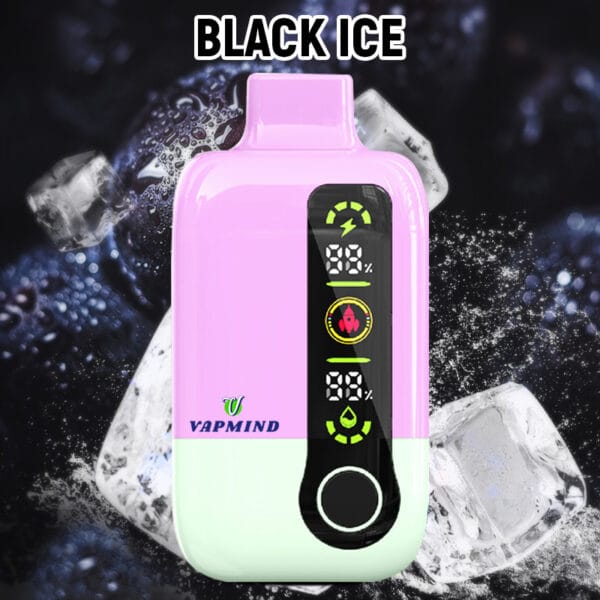 Disposable Vape Single layer Mesh Vapmind Vape 20000PUFFS Best disposable vape brands of 2025 Black Ice
