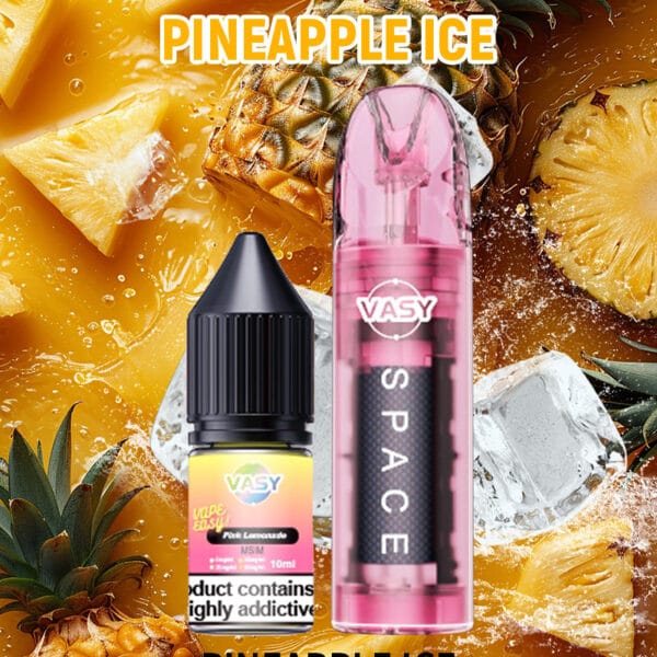 Refillable Disposable E-Cigarette & 10ml Vape Juice Vapmind Vape Shop Best Refillable Disposable Vape E-Liquid Open Vap Factory Vape stotre Pineapple Ice